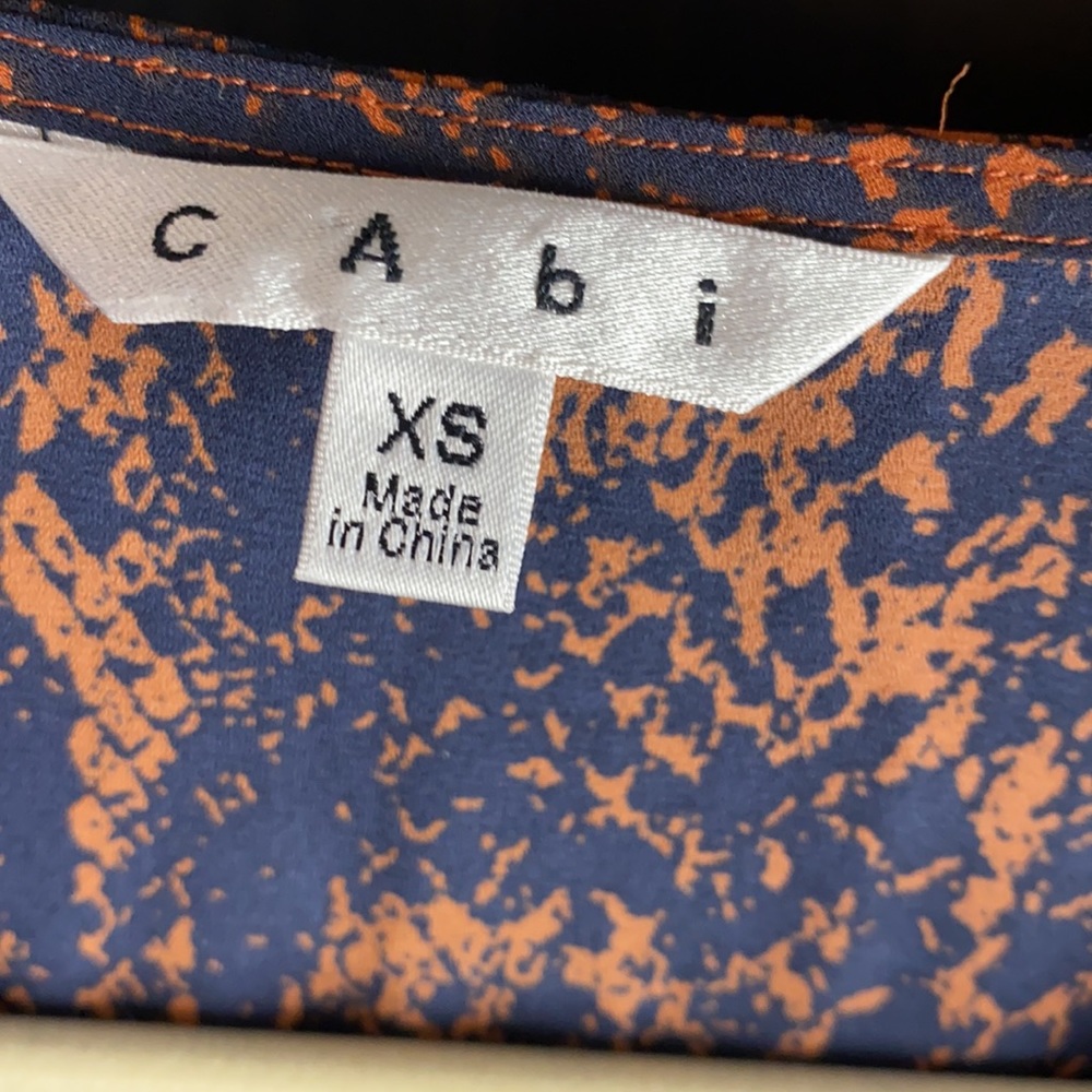 Cabi Border Wrap Python Snake Print Top Blouse Si… - image 4